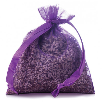 Lavender & lavandin sachet in organza-15 grs